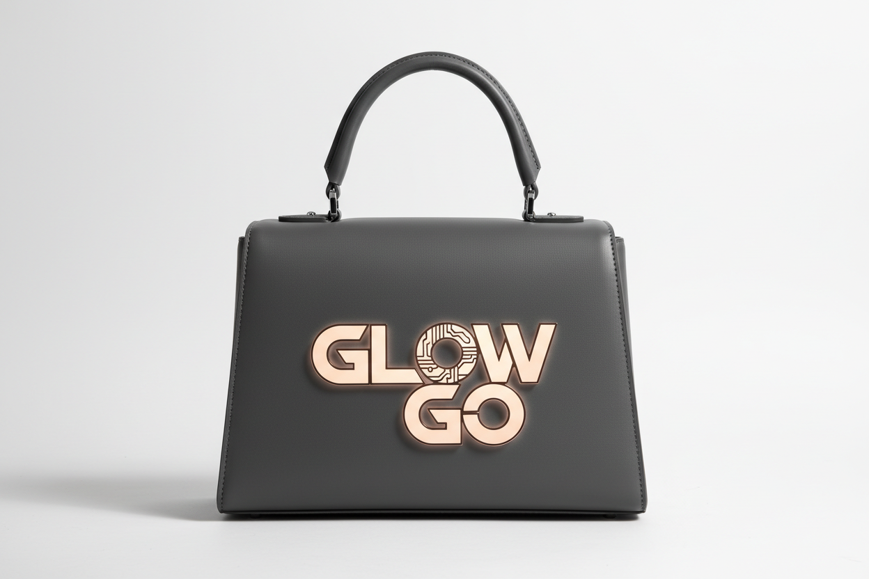 bag with glowgo logo