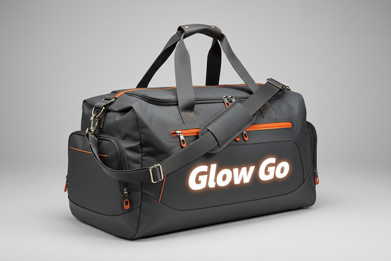  Duffle-Designed bag with glowgo logo